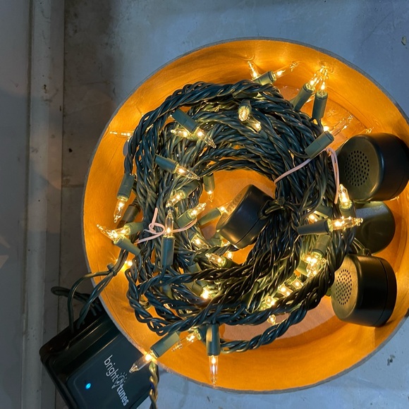 BNIB Strung Lights with 4 Bluetooth speakers 26’ and 80 Bulbs - Picture 6 of 10